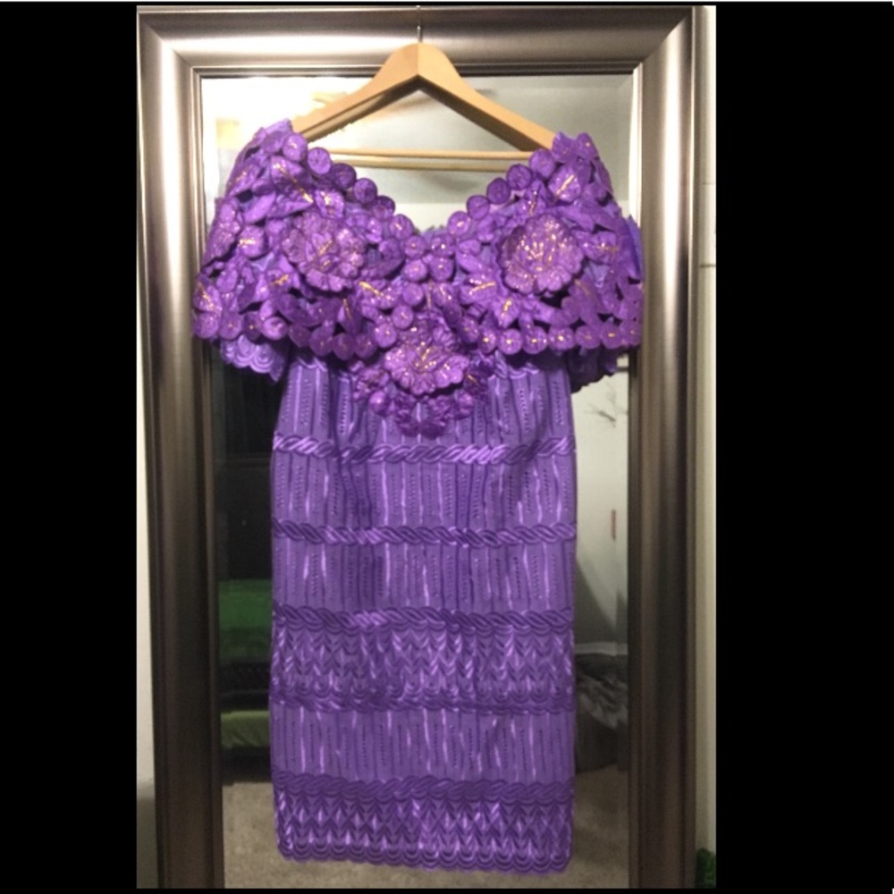 bold purple dress